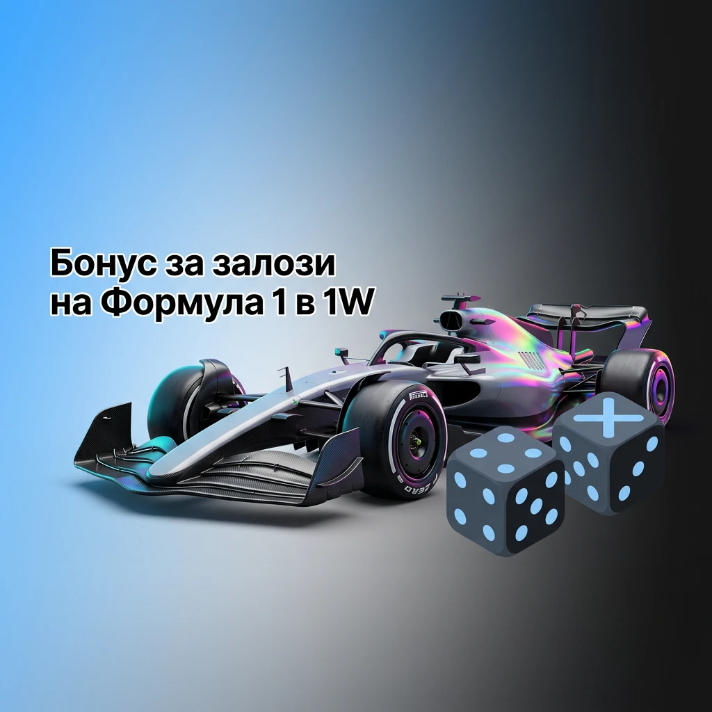 Бонус за залози на Формула 1 в 1Win – приветствен бонус за нови потребители при първи депозит