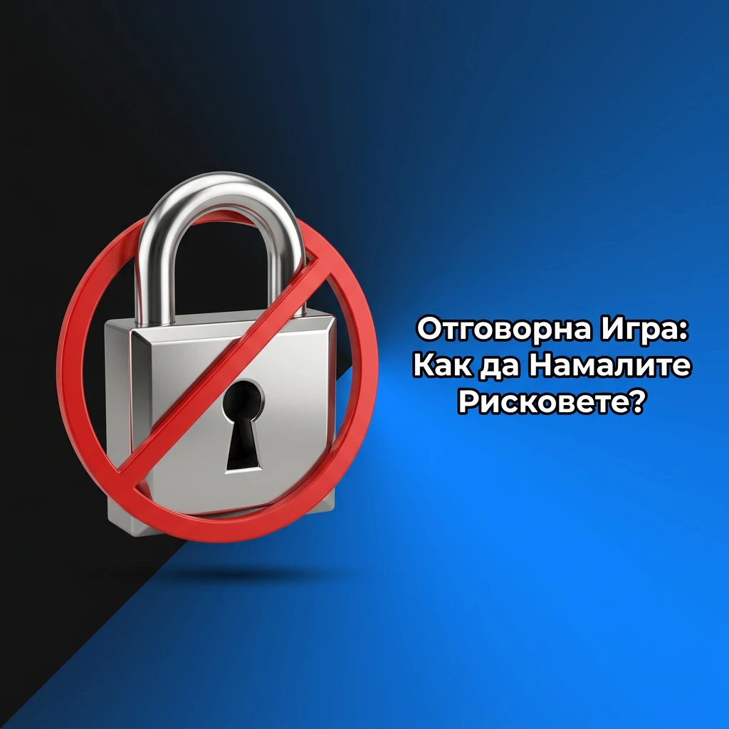 Символи за отговорна игра с бюджет, лимити и предупреждение за хазартен риск