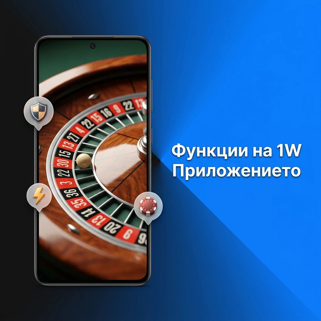 1W приложение – функции за live залози, казино игри, депозити, тегления и известия в реално време