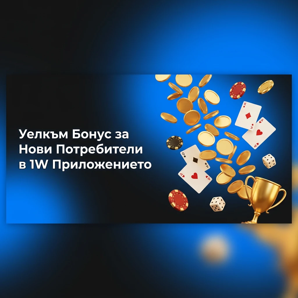Уелкъм бонус в 1W приложение: 200% спортен или 600% казино бонус с 500 безплатни завъртания
