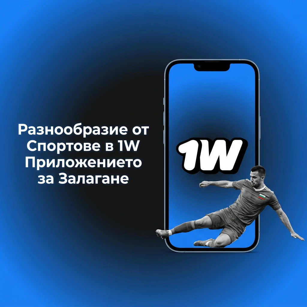 Разнообразие от спортове за залагане в 1W приложението – футбол, баскетбол, тенис, eSports и още