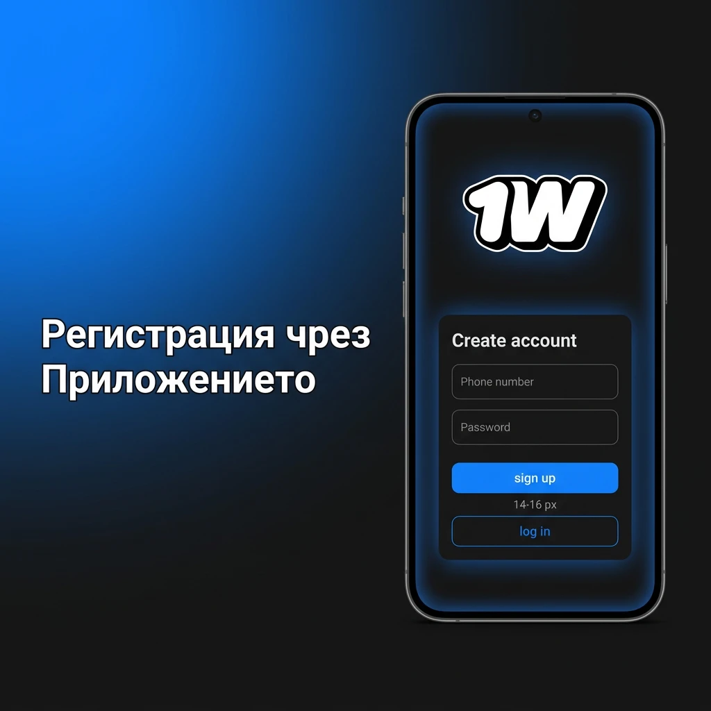 Регистрация в 1W приложение: създаване на акаунт по имейл, телефон или социален профил