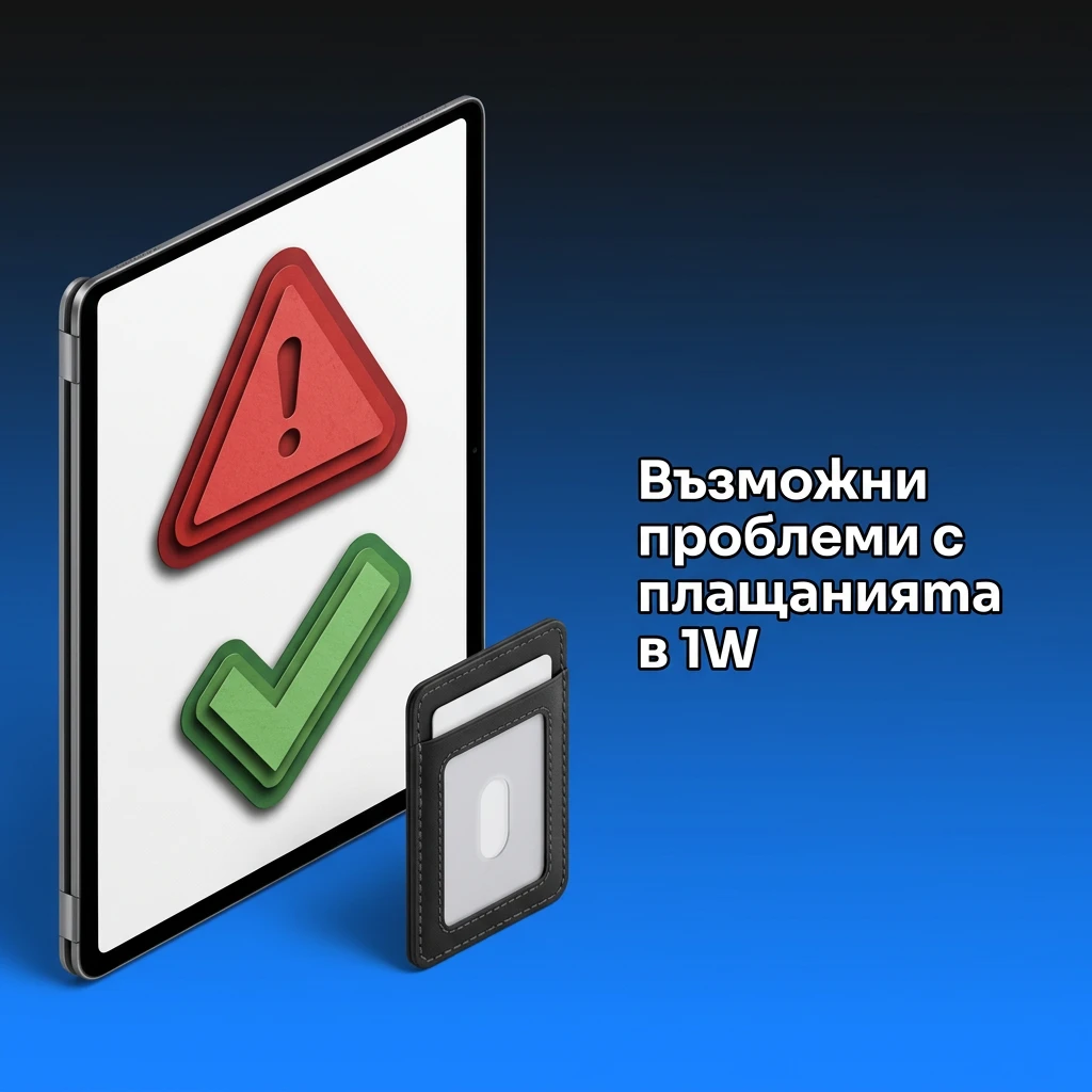 Възможни проблеми с плащанията в 1W – забавени депозити, откази и грешни адреси на портфейл