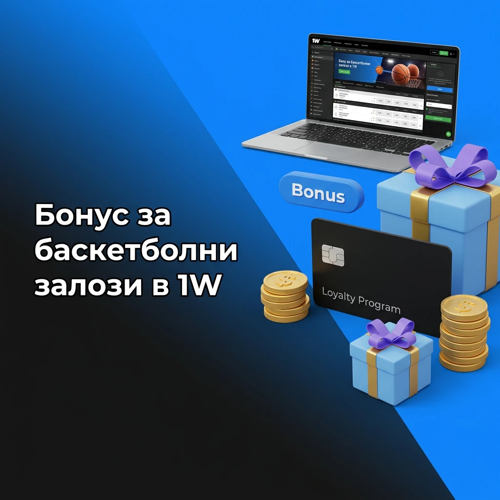 Бонус за баскетболни залози в 1W – приветствен бонус за нови потребители при първи депозит