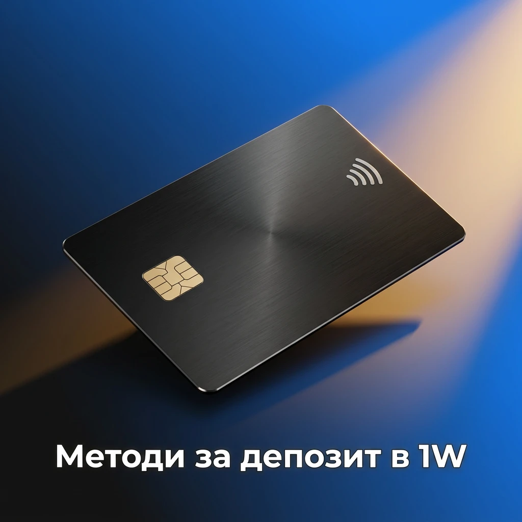 Методи за депозит в 1W България - банкови карти, електронни портфейли и стъпки за зареждане