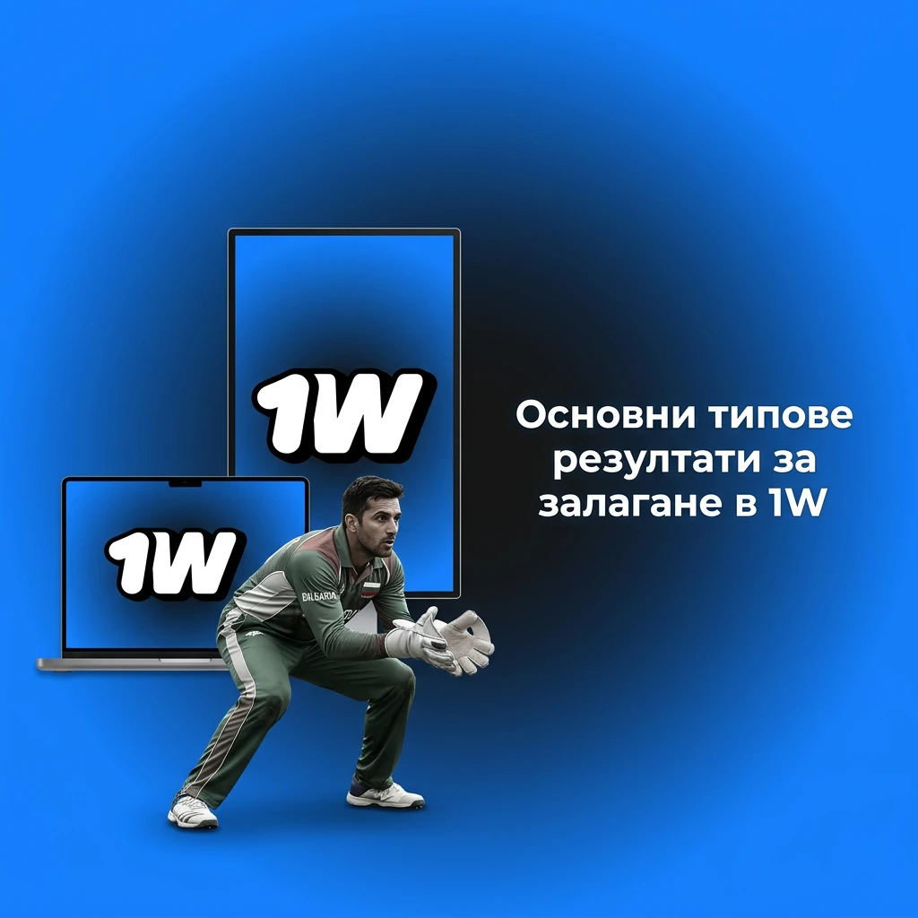 Основни типове залози в 1W: 1X2, двоен шанс, тотали, азиатски хендикап и залози на живо