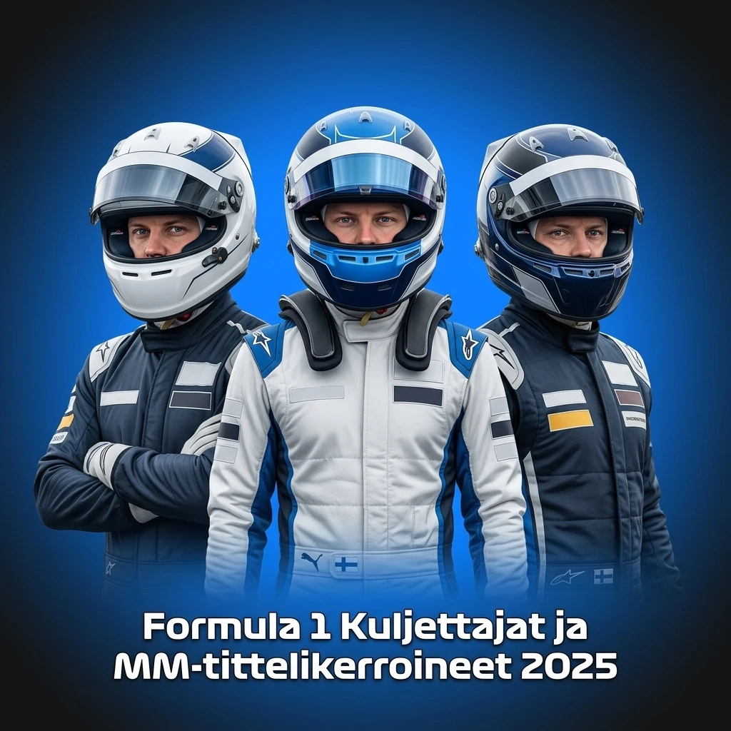 F1 2025 kuljettajat, tiimit ja MM-tittelikertoimet taulukossa – Verstappen, Hamilton, Norris ja muut