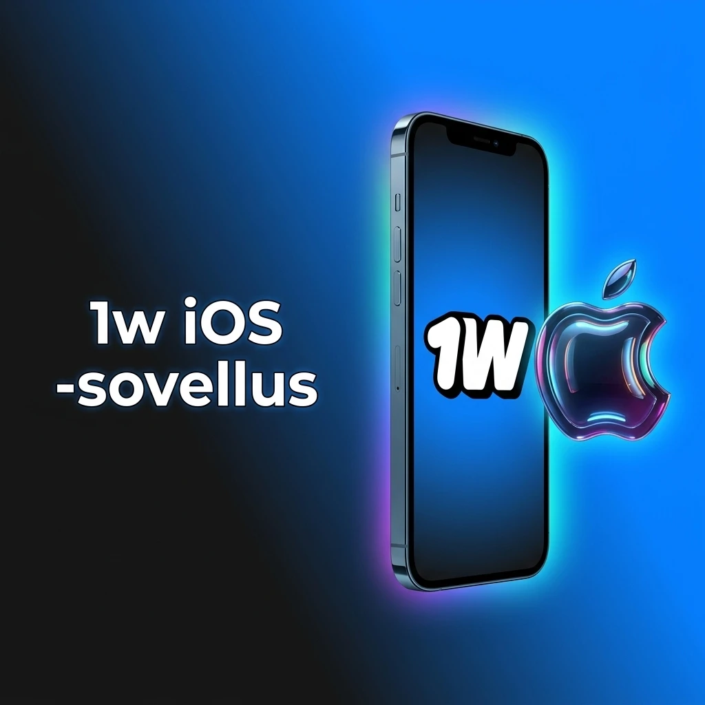 1w iOS-sovellus iPhonelle ja iPadille, ilmainen lataus, vaatii iOS 12.0, 100 MB tallennustilaa