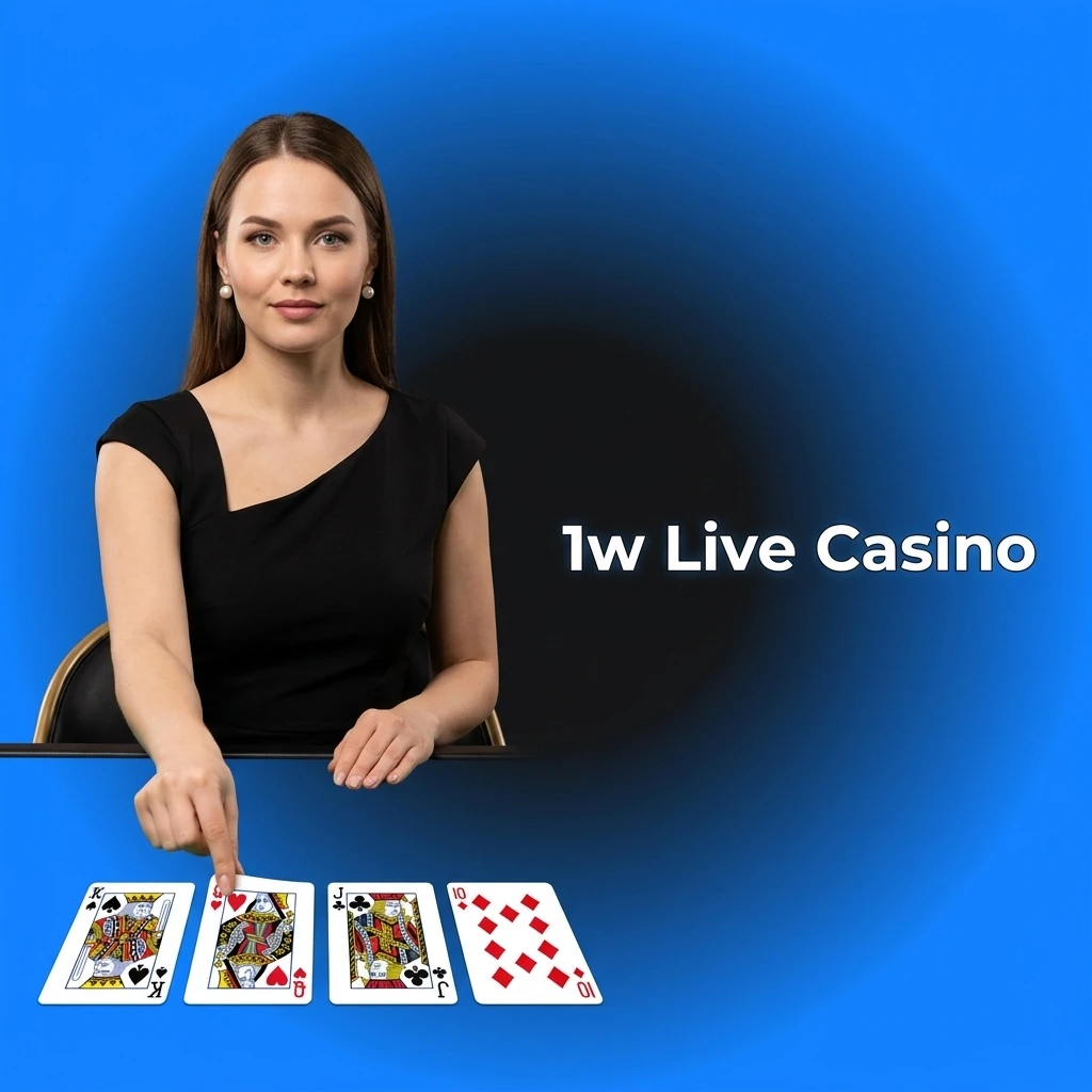 1w live-kasino oikeiden krupieerien kanssa – Live Blackjack, Roulette, Baccarat ja peliohjelmat