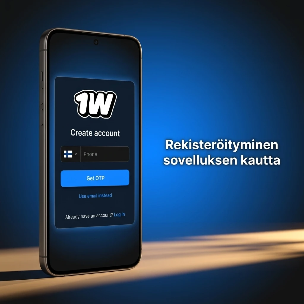 1w-sovelluksen rekisteröintiprosessi: tilin luominen vaihe vaiheelta sähköpostilla ja henkilötiedoilla