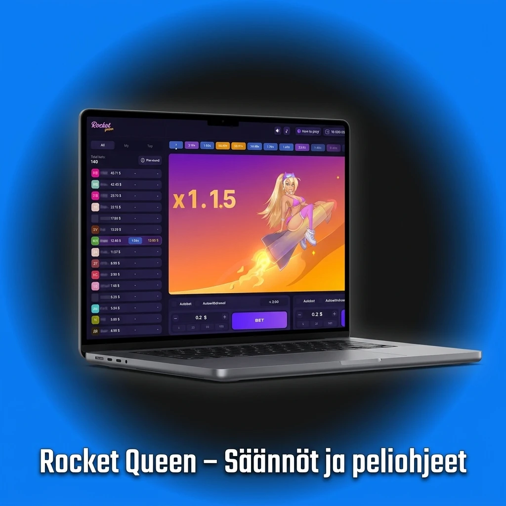 Rocket Queen crash-peli: raketti nousee ja kerroin kasvaa, nosta voitot ennen putoamista