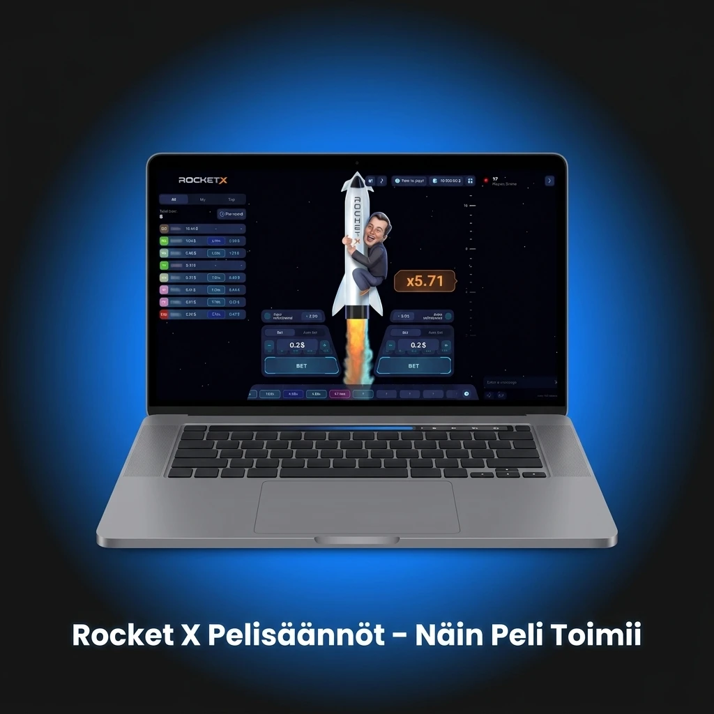 Rocket X -peli: raketti nousee ja kerroin kasvaa, nosta voitot ennen kaatumista