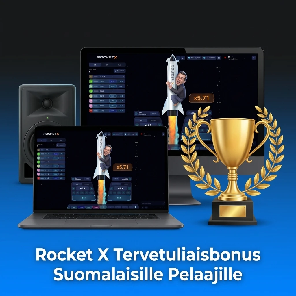 Rocket X tervetuliaisbonus 600% ja 500 ilmaiskierrosta uusille suomalaisille pelaajille 1w-kasinolla
