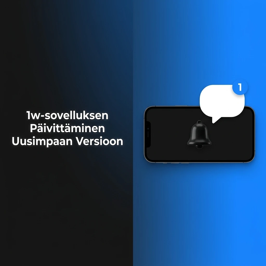 1w PWA-sovellus päivittyy automaattisesti selaimessa – ei manuaalisia päivityksiä tarvita