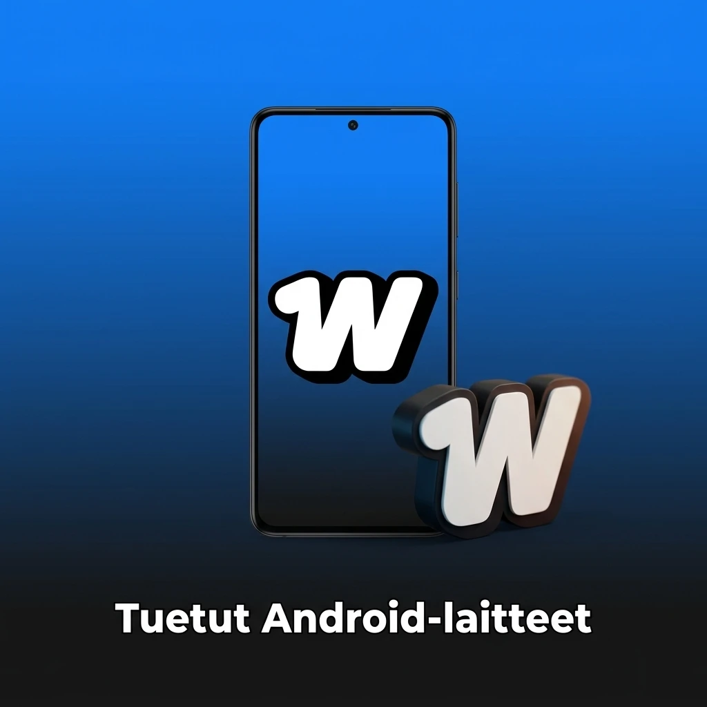 Tuetut Android-laitteet 1w-mobiiliversiolle: Samsung, Google Pixel, OnePlus, Xiaomi, Huawei, Motorola, Nokia