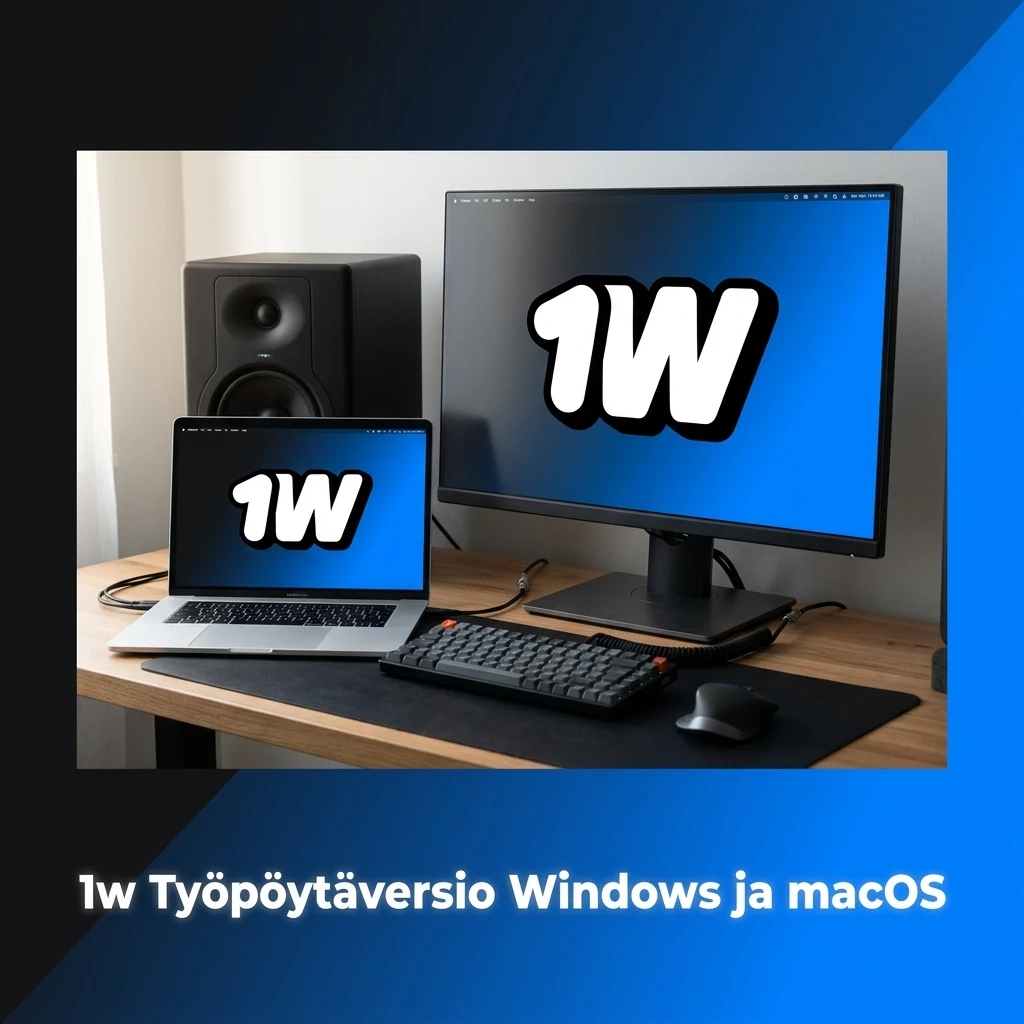 1w vedonlyöntipalvelu selaimessa Windowsilla ja macOS:lla – Chrome, Firefox ja Safari tuettu