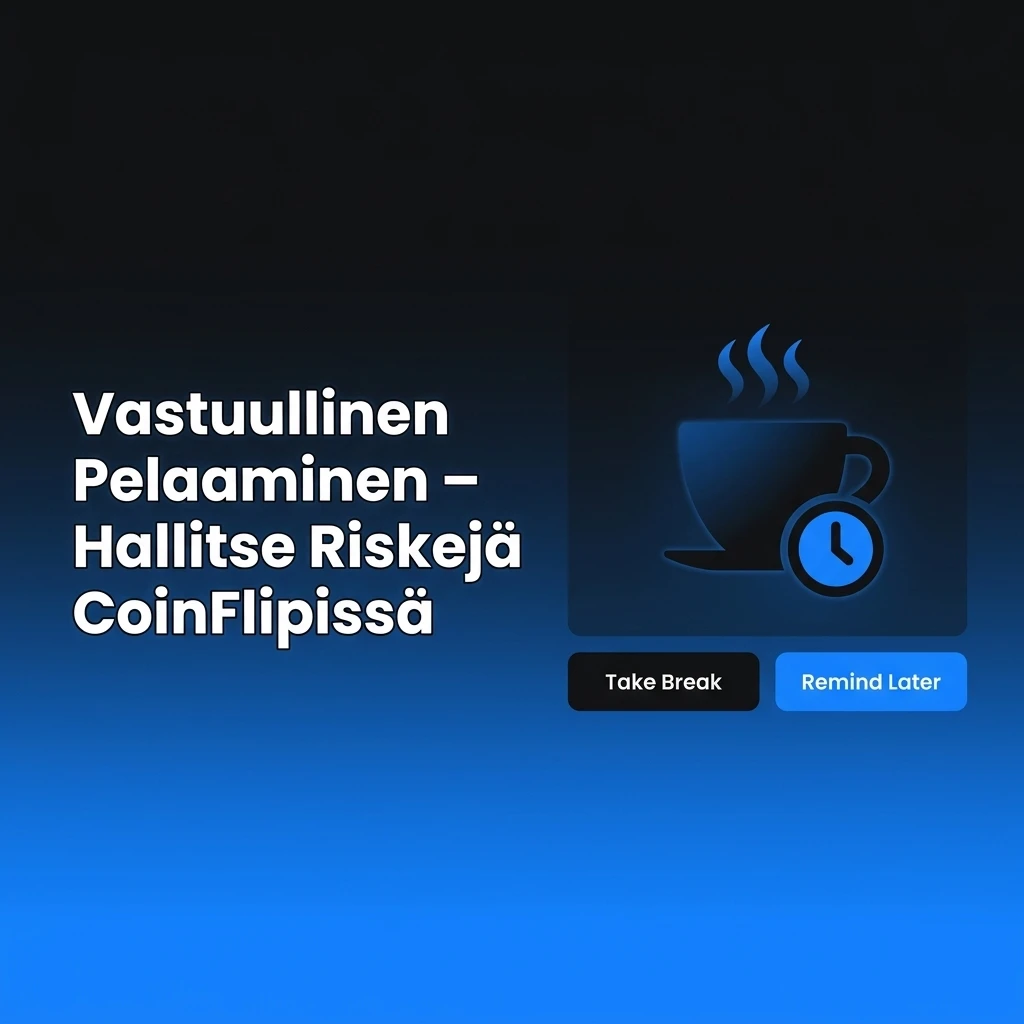 Vastuullinen pelaaminen CoinFlipissä: hallitse riskejä budjetoinnilla ja tappiorajoilla