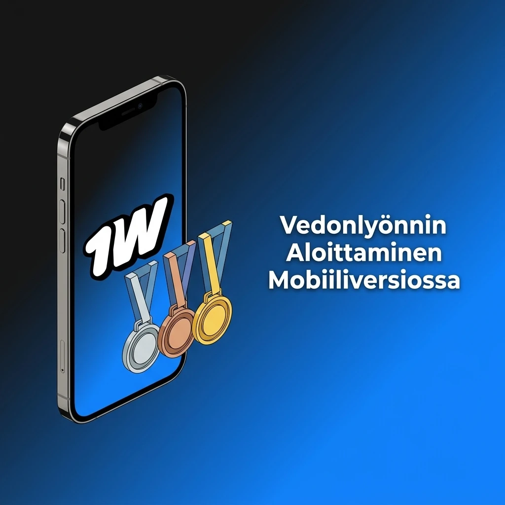 1w mobiiliversion vedonlyönnin aloittaminen – kirjautuminen, kohteiden valinta ja vedon vahvistaminen
