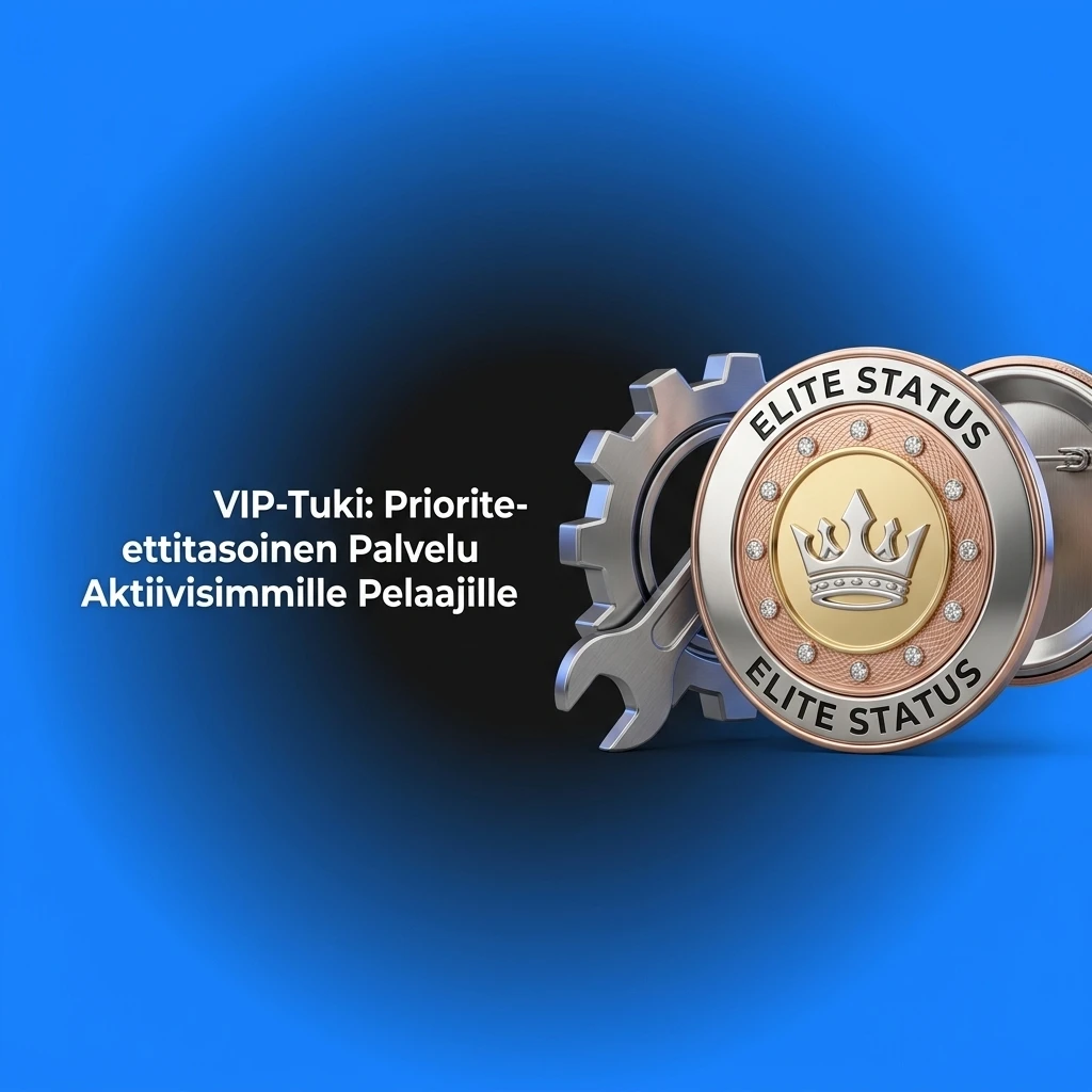 VIP-tuki aktiivisimmille pelaajille: nopea prioriteettipalvelu, oma yhteyshenkilö ja eksklusiiviset edut Gold–Elite-jäsenille.