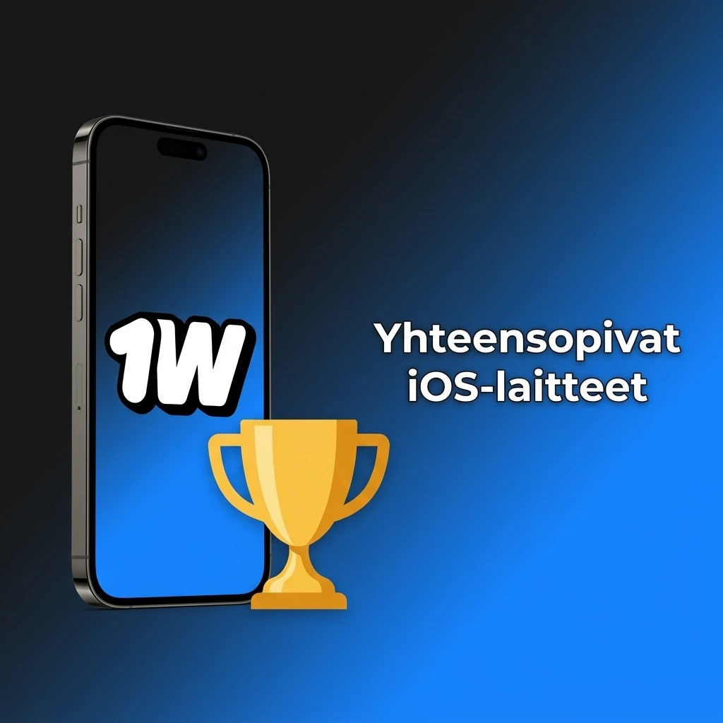 1w-sovellukseen yhteensopivat iPhone- ja iPad-mallit, mukaan lukien iPhone X–15 ja iPad Air sekä Pro
