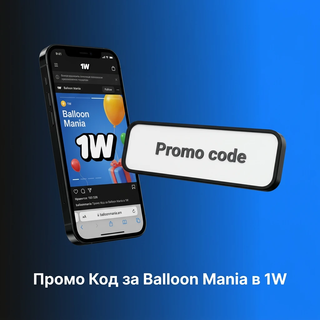 Промо код за играта Balloon Mania в 1W за бонус при регистрация или депозит