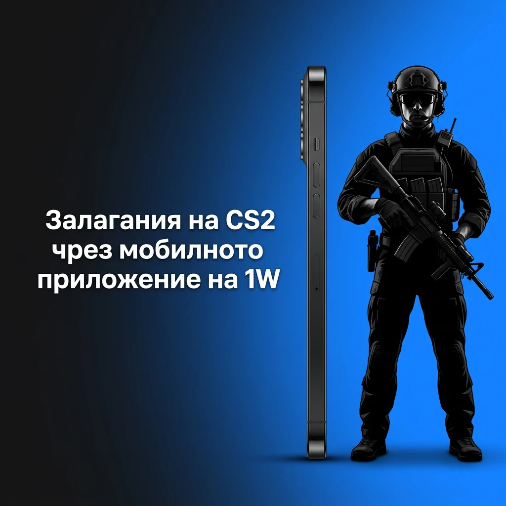 Залагания на CS2 през мобилното приложение на 1Win на Android и iOS устройства