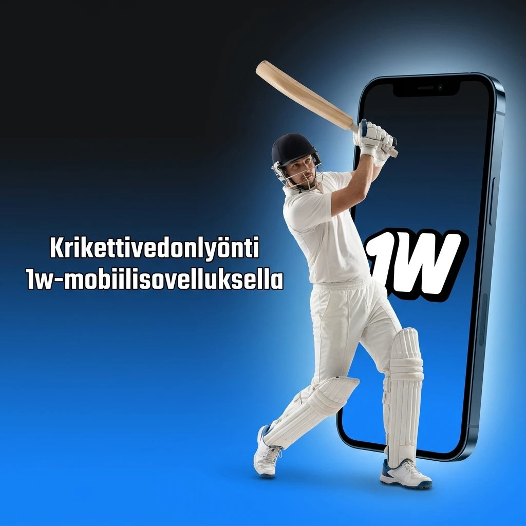 1w mobiilisovellus krikettivedonlyöntiin – saatavilla Android, iOS ja PWA-versiona reaaliaikaisilla kertoimilla