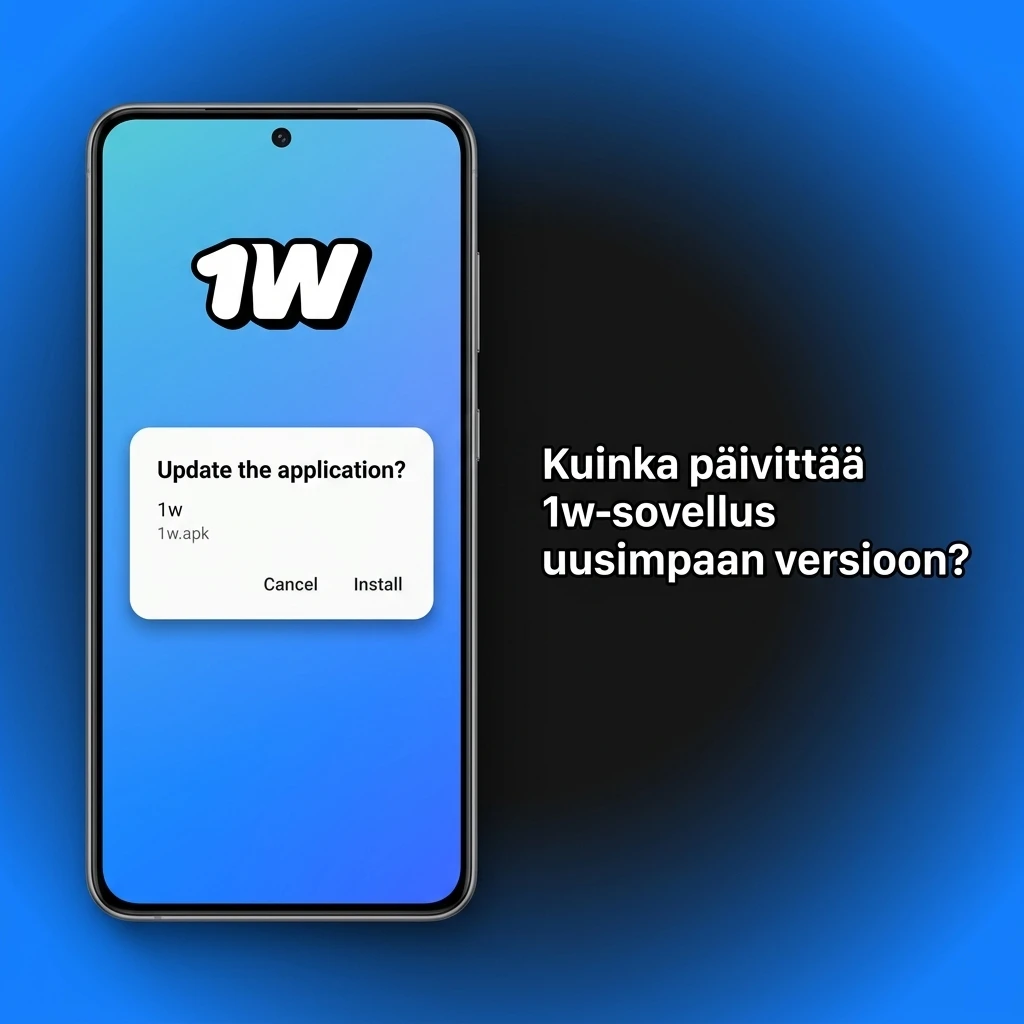 1w-sovelluksen päivitysohje: Android APK-asennus ja iOS automaattinen PWA-päivitys
