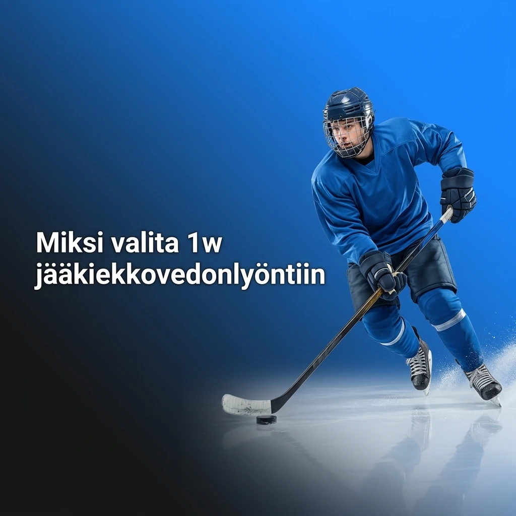 1w jääkiekkovedonlyönti: laaja markkinatarjonta, live-vedot, kilpailukykyiset kertoimet ja suomenkielinen käyttöliittymä