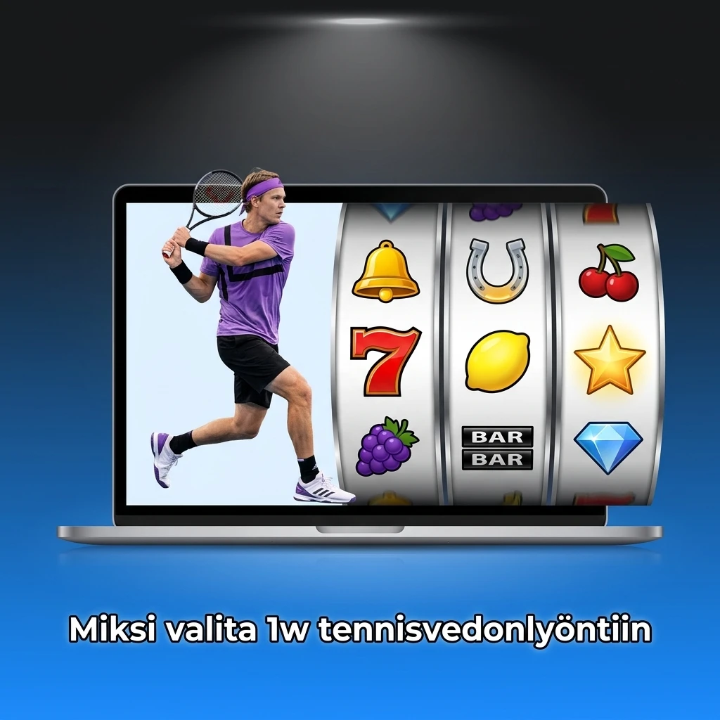 1w tennisvedonlyönti: laaja turnauskattavuus, kilpailukykyiset kertoimet ja livevedot suomalaisille pelaajille