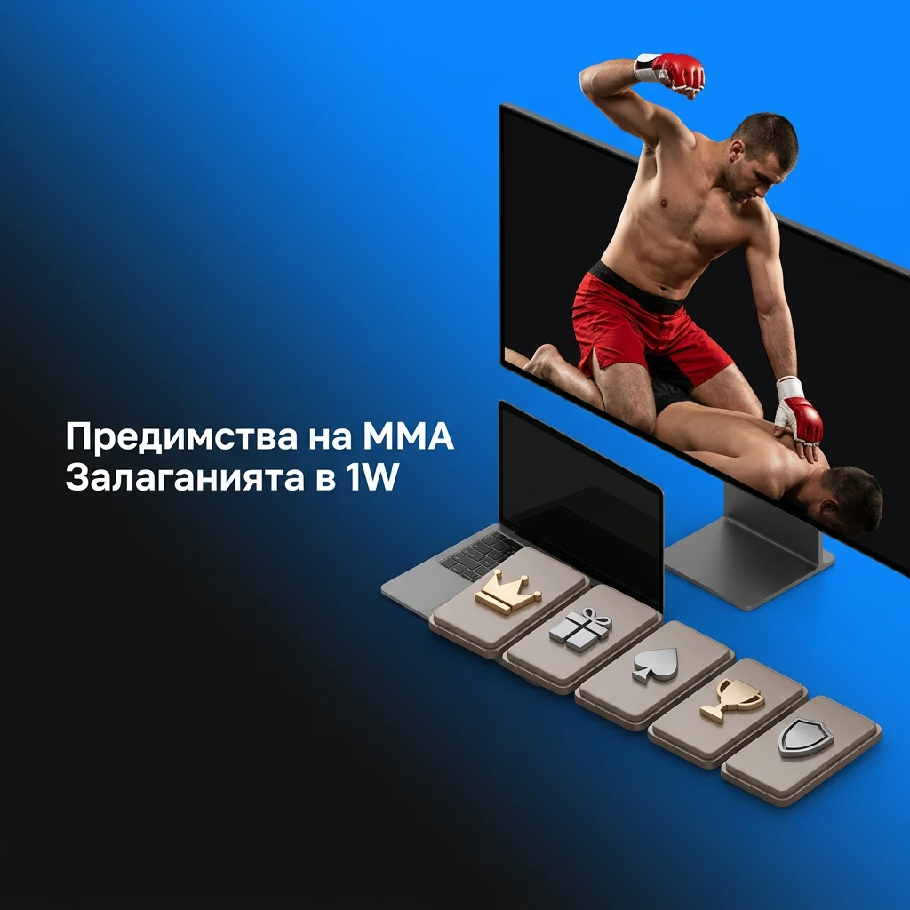 Предимства на MMA залаганията в 1W: широк избор от пазари, конкурентни коефициенти и залагания на живо