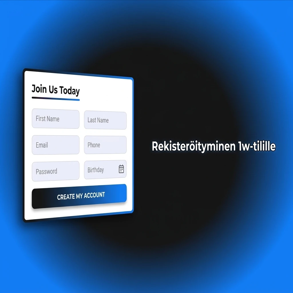 1w-tilin rekisteröinti vaihe vaiheelta – luo tili alle 5 minuutissa ja aktivoi tervetuliaisbonus
