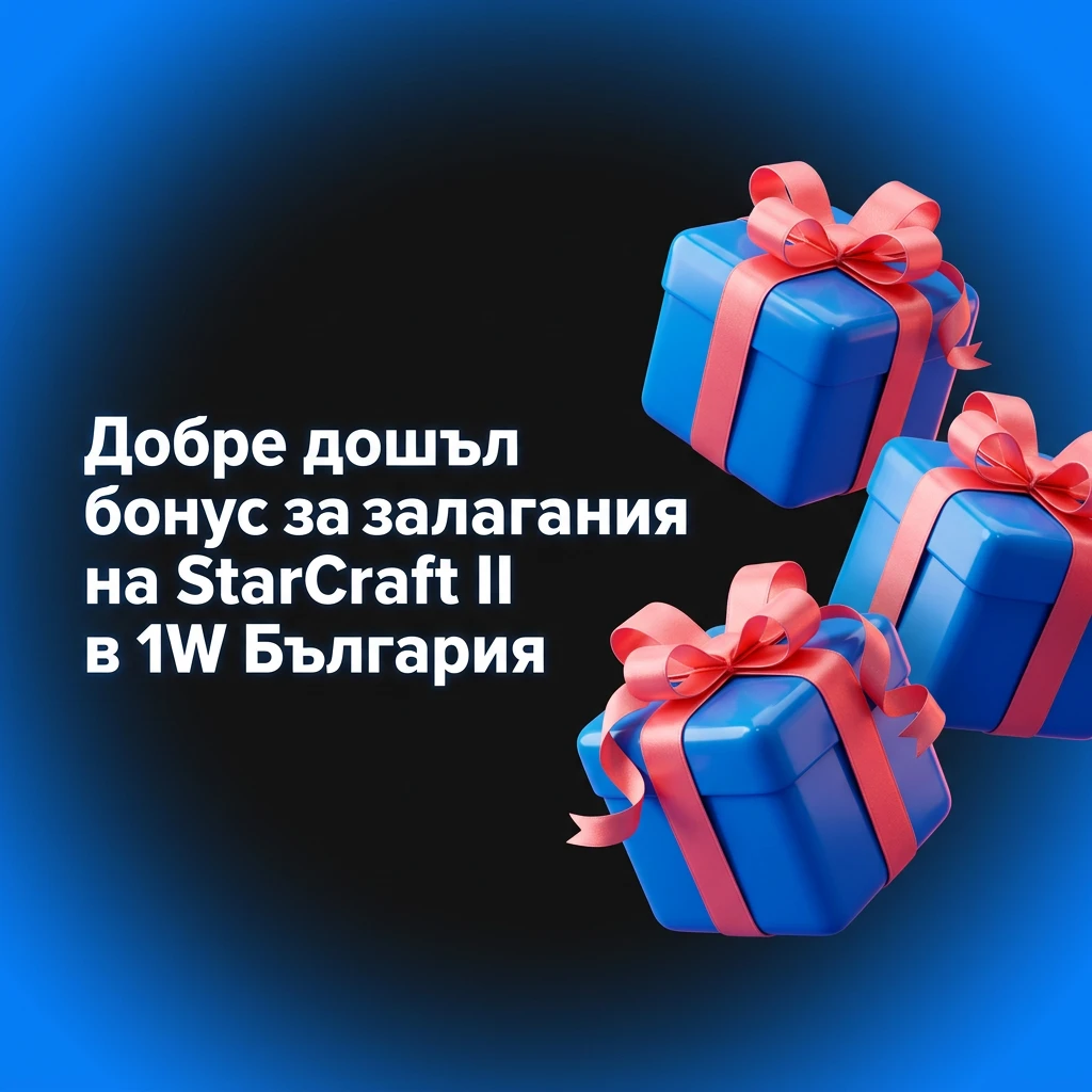 Добре дошъл бонус 1W България до 600% на 4 депозита и 500 безплатни завъртания за StarCraft II