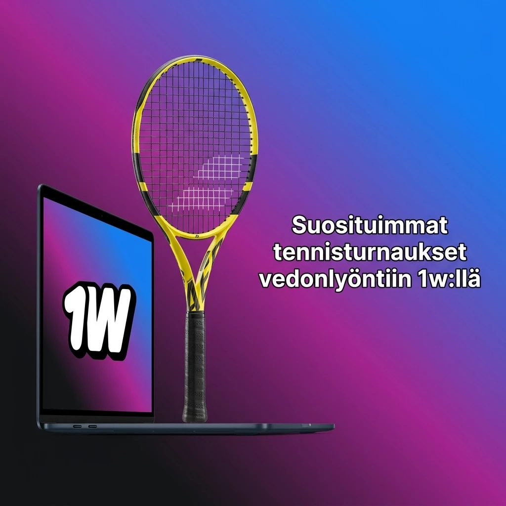 Suosituimmat tennisturnaukset vedonlyöntiin 1w:llä, mukaan lukien Grand Slam ja ATP Finals