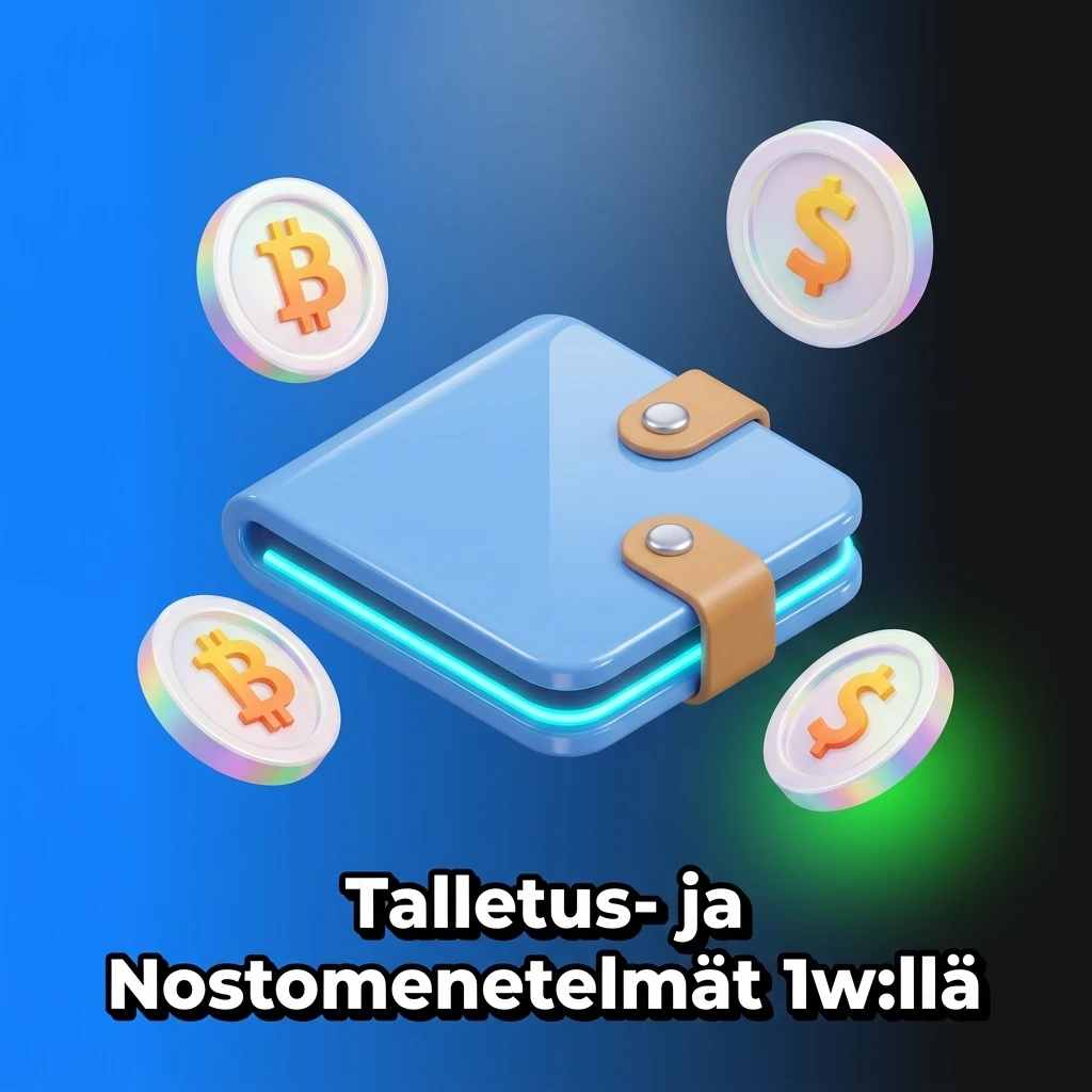 1w kasino talletus- ja nostomenetelmät: Bitcoin, Ethereum, Tether, Litecoin ja muut kryptovaluutat