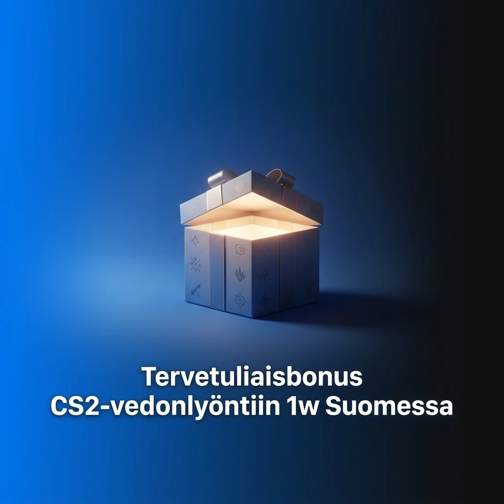 1w tervetuliaisbonus CS2-vedonlyöntiin: 600% + 500 ilmaiskierrosta neljälle ensimmäiselle talletukselle