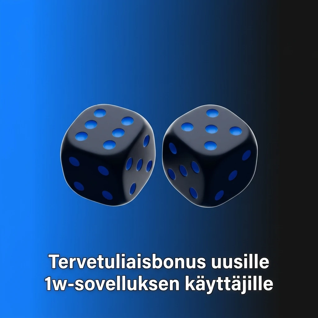 1w-mobiilisovelluksen tervetuliaisbonus: urheilubonus 500% tai kasinobonus 600% uusille käyttäjille