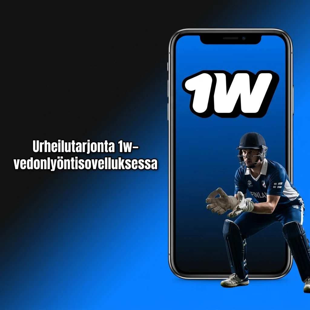 1w-sovelluksen urheilutarjonta: jalkapallo, koripallo, tennis, jääkiekko ja e-urheilu LIVE- ja LINE-tilassa