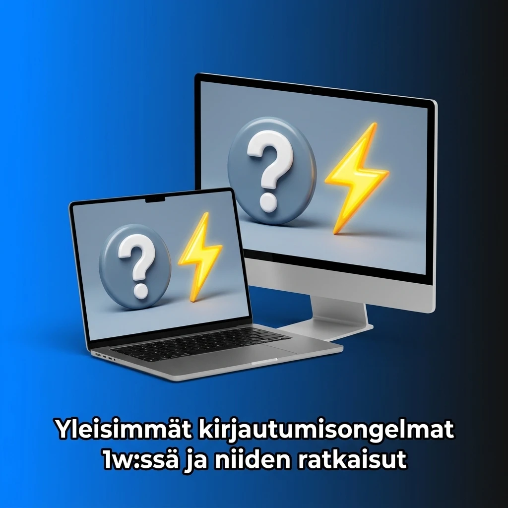 1w-kirjautumisongelmat: väärä salasana, lukittu tili, kaksivaiheinen todennus ja tekniset ongelmat sekä ratkaisut